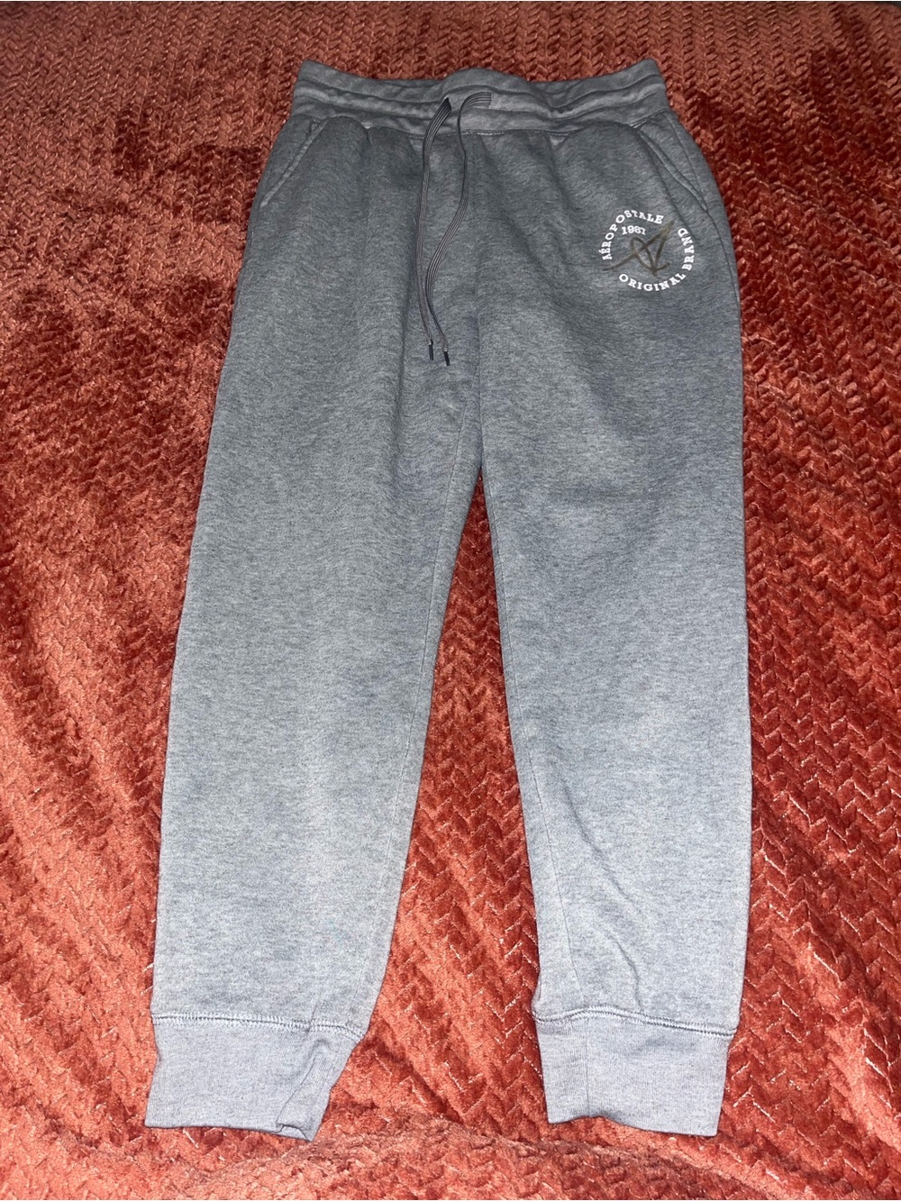 Aeropostale Women's Gray Drawstring Joggers. Size L